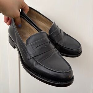 Navy Blue Italian Loafers